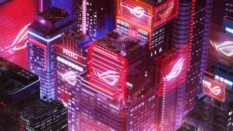 Asus ROG City Wallpaper 4K