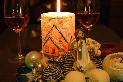 Free Images : night, glass, holiday, candle, christmas, lighting, dinner, event, candlelight ...