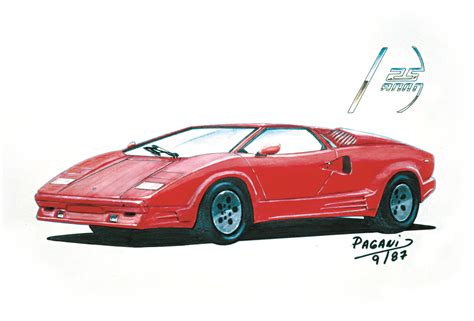 lamborghini countach - Clip Art Library