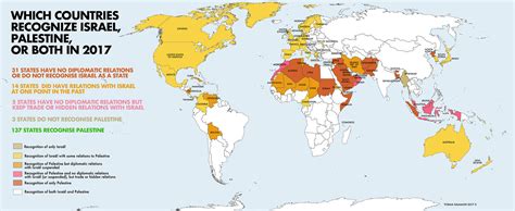 Which countries recognize Israel, Palestine or... - Maps on the Web