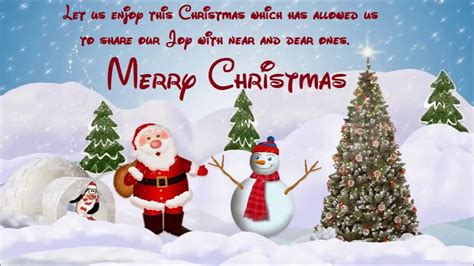 Best Merry Christmas Animation Video, Christmas wishes,Greetings card ...