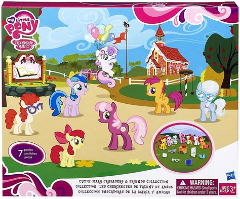 My Little Pony Friendship is Magic Exclusives Cutie Mark Crusaders Exclusive Figure Set Hasbro ...