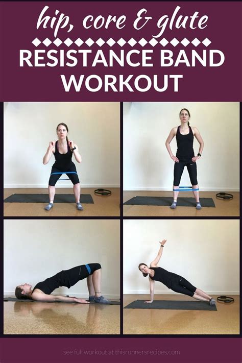 Resistance Band Workouts for Runners | Band workout, Resistance band ...