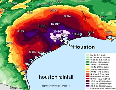 Houston Rainfall Map | Rainfall Map of Houston