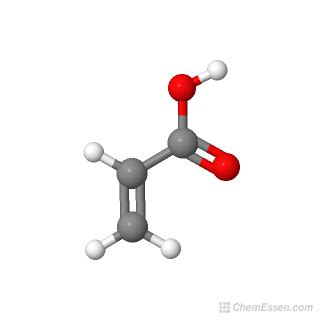 ACRYLIC ACID Structure - C3H4O2 - Over 100 million chemical compounds ...