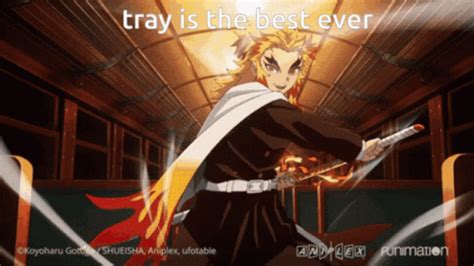 Demon Slayer Tray GIF - Demon Slayer Tray Rengoku - Discover & Share GIFs