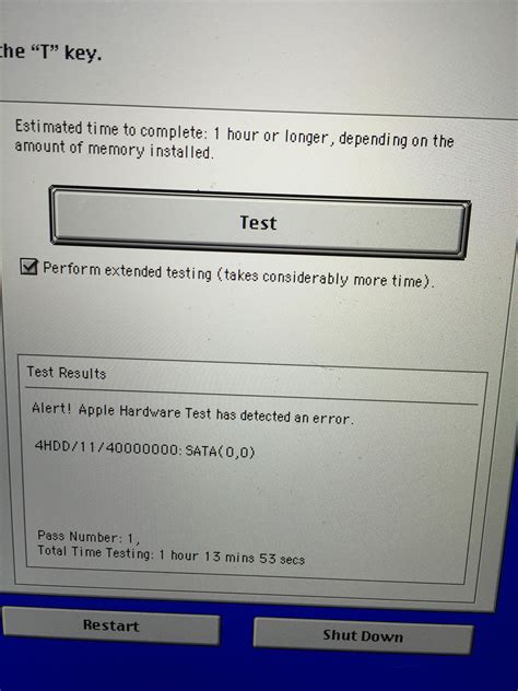 Apple Hardware Test Reports Faults With HDD : r/applehelp