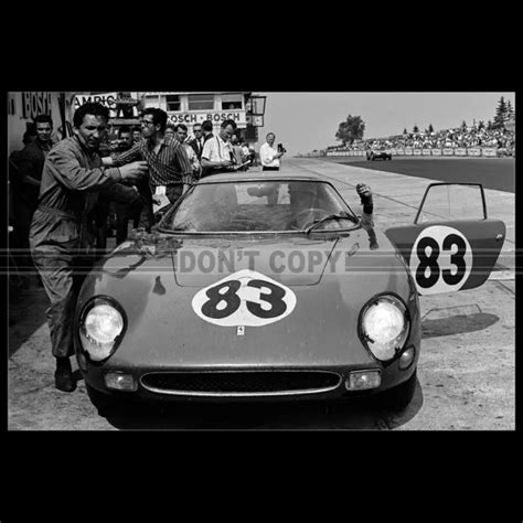 PHOTO A.012813 FERRARI 250 GTO JEAN WINDOW MIKE PARKS 1000 KM NURBURGING 1964 $6.42 - PicClick