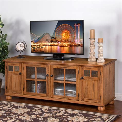 Sunny Designs Sedona TV Console - Rustic Oak - 72 in. - Walmart.com