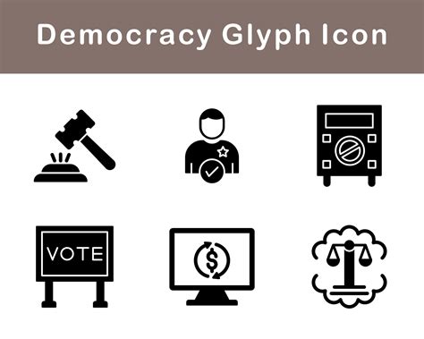 Democracy Vector Icon Set 20267310 Vector Art at Vecteezy