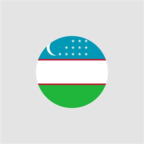 National Uzbekistan flag, official colors and proportion correctly ...