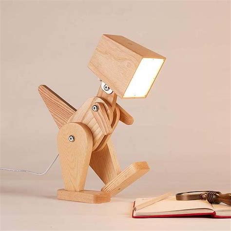 HROOME Dinosaur Wooden LED Table Lamp | Gadgetsin