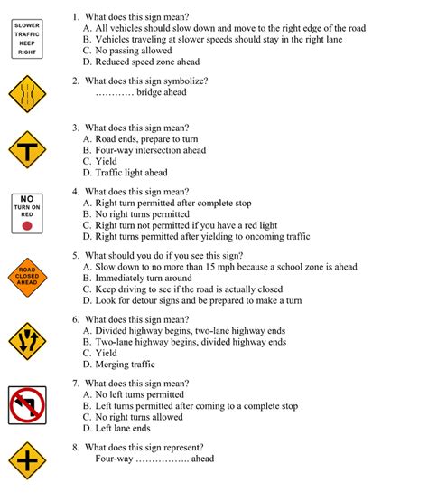 MOET - Final 1 - Road signs and notice signs 1 Diagram | Quizlet