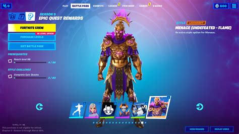 Fortnite Chapter 2 Season 5: How to Get Menace Undefeated Flame Skin