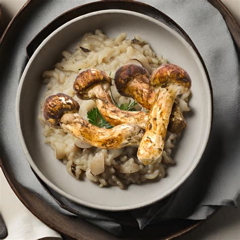 Matsutake Mushroom Risotto Recipe - Foraged