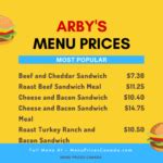 Arby’s Menu & Prices in Canada – 2023 – Menu Prices Canada