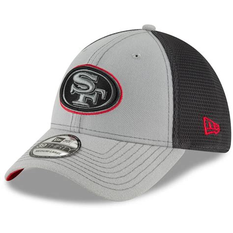 New Era San Francisco 49ers Gray/Graphite Two-Tone Sided 39THIRTY Flex Hat