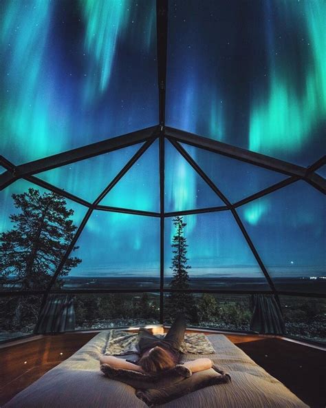 Finland | Glass igloo northern lights, Northern lights igloo, Dream ...