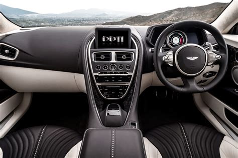 Black Astron Martin DB11 interior HD wallpaper | Wallpaper Flare