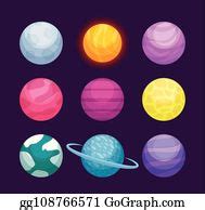 900+ Set Of Planets Space Universe Icon Clip Art | Royalty Free - GoGraph