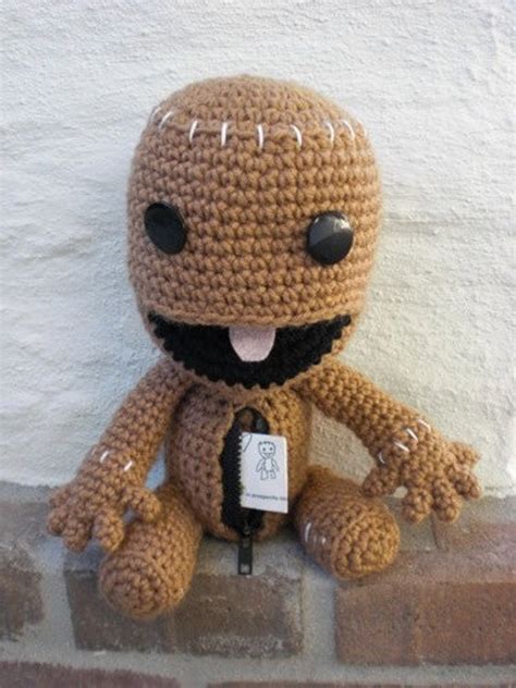 Sackboy Pattern Crochet Amigurumi Open Mouth Zipper | Etsy