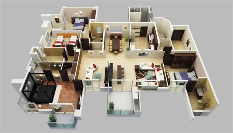 Primary Apartments Family House 4 Bedroom House Floor Plans 3D Awesome – New Home Floor Plans