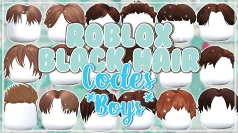 Brown Roblox hair codes for Bloxburg *boys* - YouTube Red Hair Roblox, Blonde Hair Roblox, Brown ...