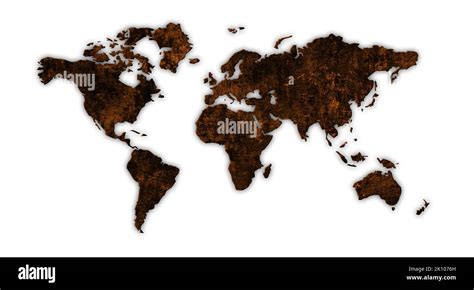 World map on paper background Stock Photo - Alamy