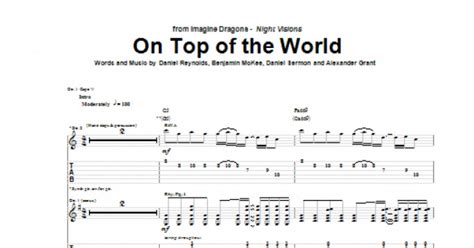 On Top Of The World (Guitar Tab) - Print Sheet Music Now