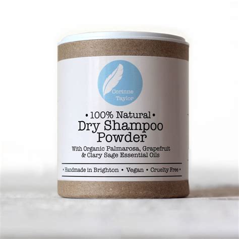 organic dry shampoo powder by corinne taylor | notonthehighstreet.com