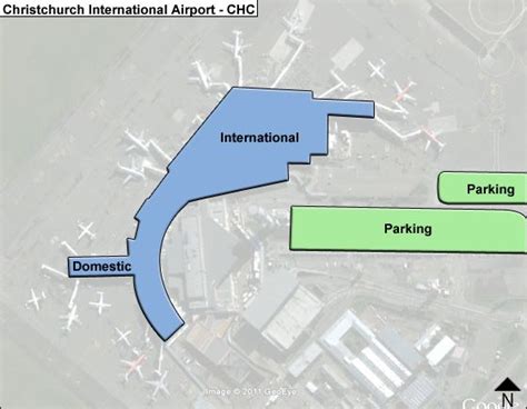 Christchurch International CHC Airport Terminal Map