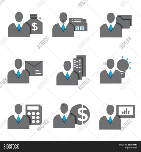 Business People Icons Vector & Photo (Free Trial) | Bigstock