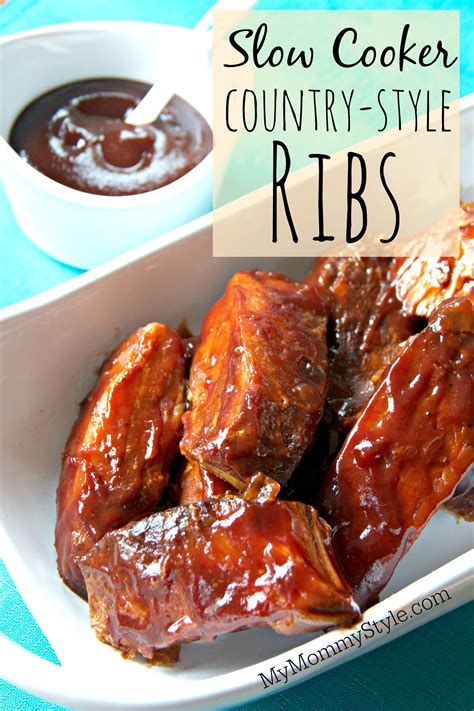 Slow Cooker Country Style Ribs - My Mommy Style