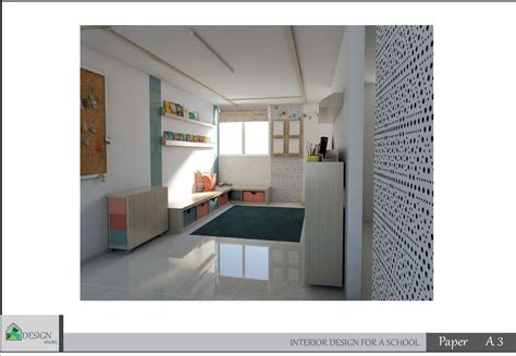 small school interior on Behance