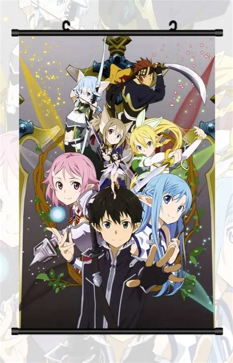 Sword Art Online Japanese Anime Home Decor Wall Scroll Poster 40x60CM ...