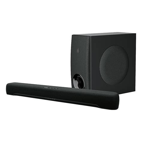 Yamaha – 2.1-Channel Indoor Compact Bluetooth Sound Bar with Wireless Subwoofer – Black ...