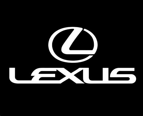 Lexus Brand Logo Car Symbol With Name White Design Japan Automobile Vector Illustration With ...