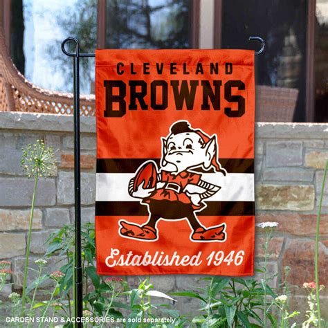 Cleveland Browns Throwback Logo Double Sided Garden Flag Flag - State Street Products