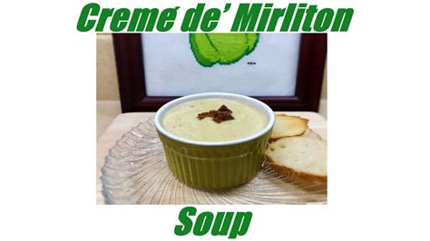 Cremé de’ Mirliton Soup - YouTube