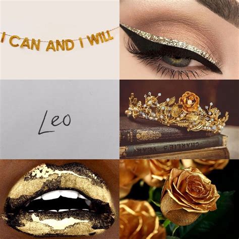 a collage of photos with gold and black makeup