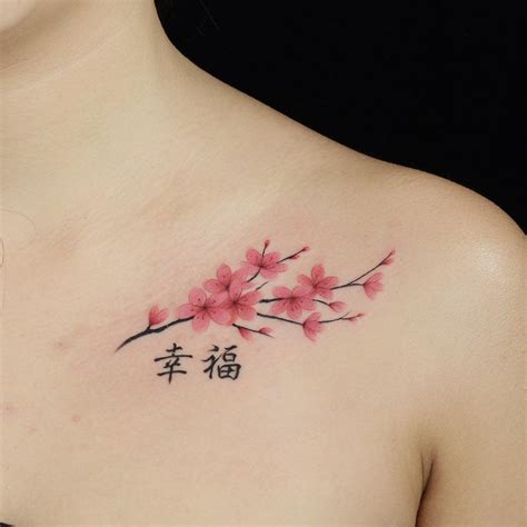 27 Charming Cherry Blossom Tattoo Examples | Foot tattoos for women ...