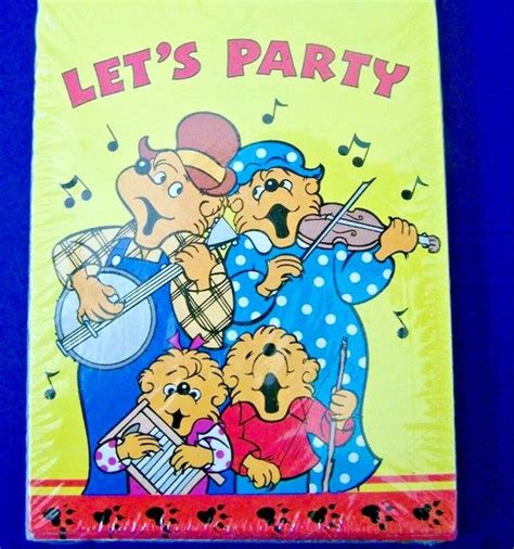 80s Berenstain Bears Birthday Party Individual Invitation - Etsy in ...