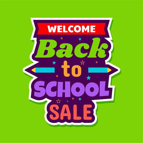 Back to school sale poster 209041 Vector Art at Vecteezy