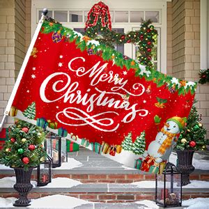 Amazon.com : Merry Christmas Flag, 3x5 Ft Red Plaid Christmas Flags ...