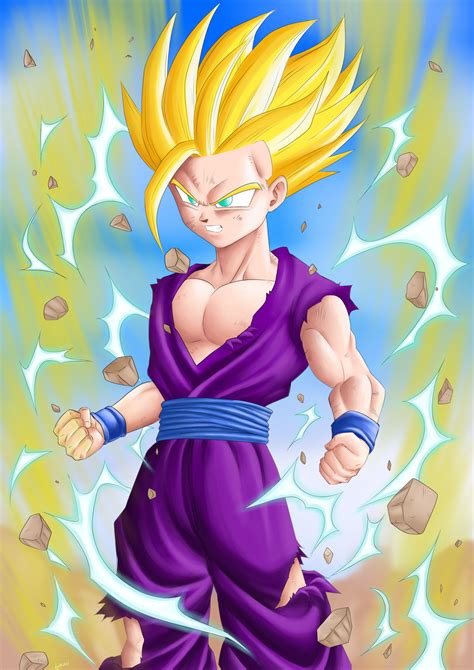 Gohan SSJ2 Fanart by AdrianEH on DeviantArt