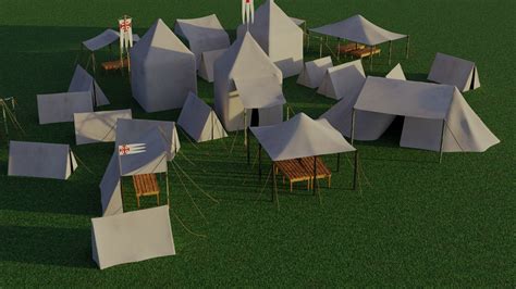 ArtStation - Pack of Medieval Tents | Resources