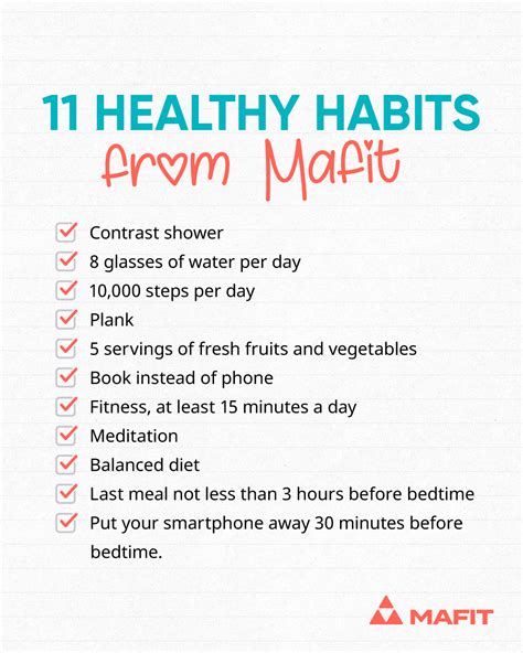 11 HEALTHY HABITS infographics | Healthy habits, Good habits, Infographic