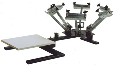 6 COLOR 1 STATION MANUAL SCREEN PRINTING PRESS