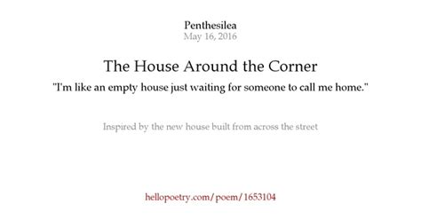 The House Around the Corner by Penthesilea — Hello Poetry