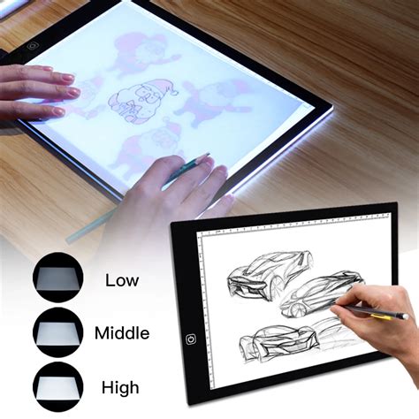 A4 Light Pad Drawing Tracing Light Table LED Copy Board Ultra Thin ...